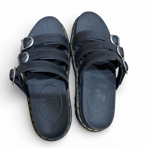 Dr. Martens Black Leather Sandals - Picture 6 of 7